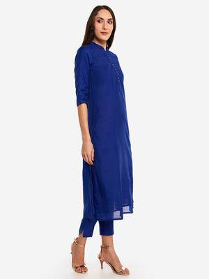 Royal Blue kurta with Trouser. 4