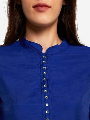 Royal Blue kurta with Trouser. 5