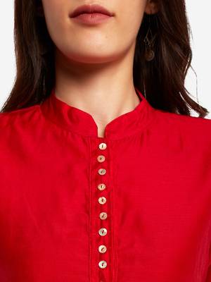 Red kurta with Trouser. 5