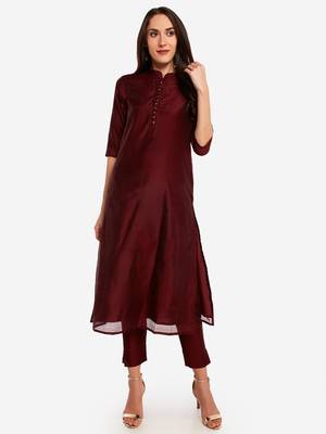 Brown kurta with Trouser. 2