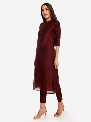 Brown kurta with Trouser. 4