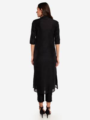 Black kurta with Trouser. 3