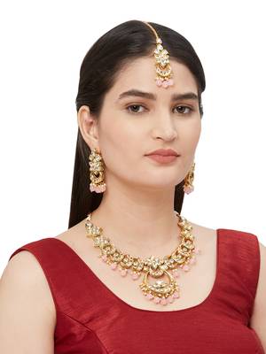 Pink Kundan Necklace Sets 1