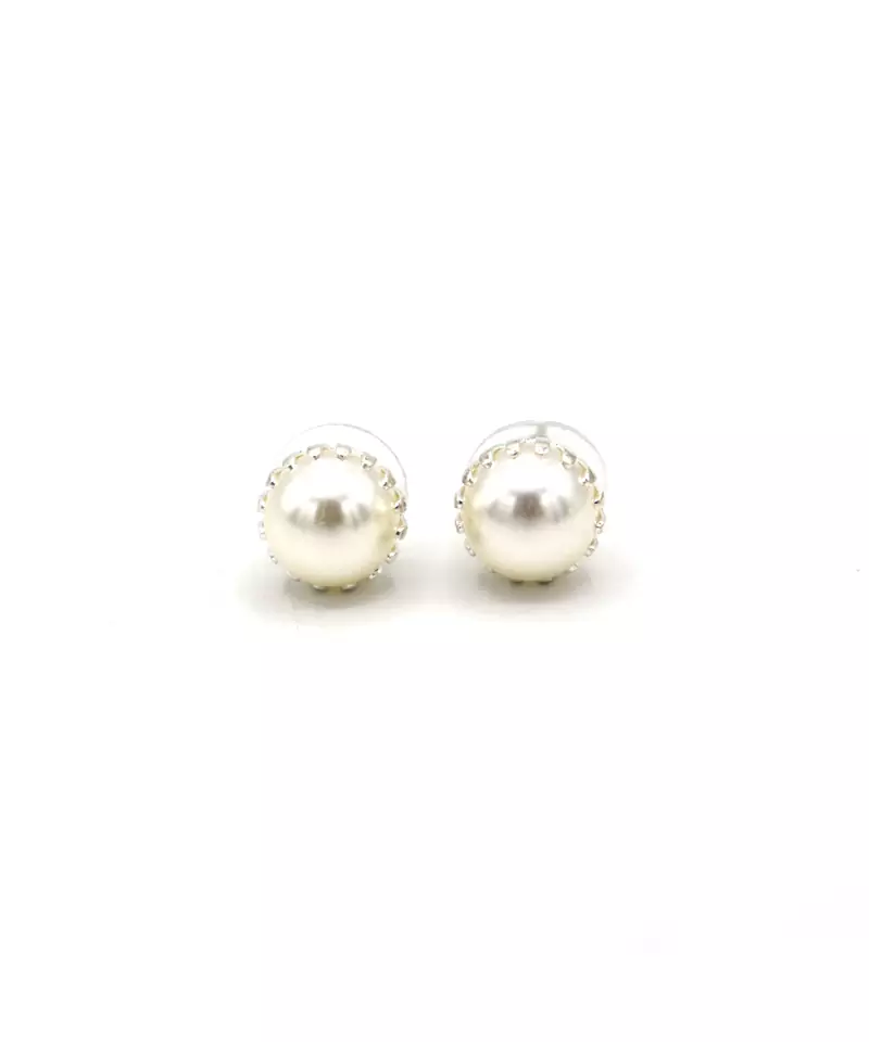 White stone studs