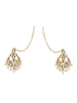 Gold Kundan Earrings 2