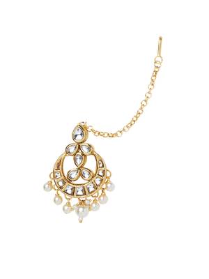 Gold Kundan Earrings 3