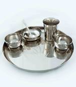 Kalash 6pcs Floral Laser Finish Apple buffet set