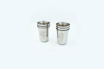 Kitchen Krafts 6pcs Hammered  Glass Set 1