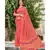 pink printed georgette saree with blouse