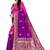magenta Banarasi Silk Jacquard Designer Saree For Women