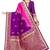 magenta Banarasi Silk Jacquard Designer Saree For Women