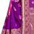 magenta Banarasi Silk Jacquard Designer Saree For Women