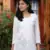 Ada Hand Embroidered White Cotton Lucknowi Chikankari Women Top - A359765