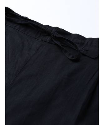 Hand Embroidered Black Cotton Lucknowi Chikankari Women Palazzo 5