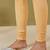 Hand Embroidered Fawn Cotton Lucknowi Chikankari Women Churidar