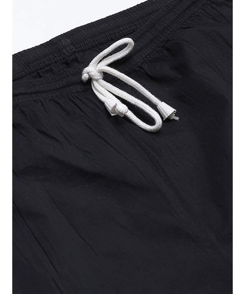 Hand Embroidered Black Cotton Lucknowi Chikankari Women Churidar