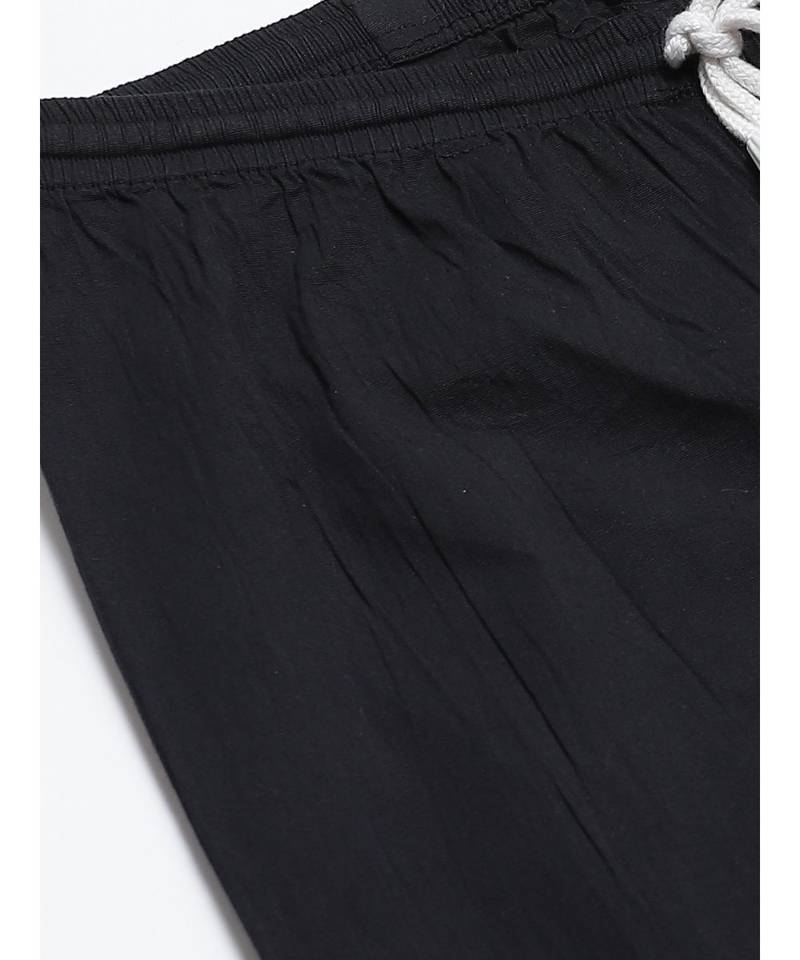 Hand Embroidered Black Cotton Lucknowi Chikankari Women Churidar