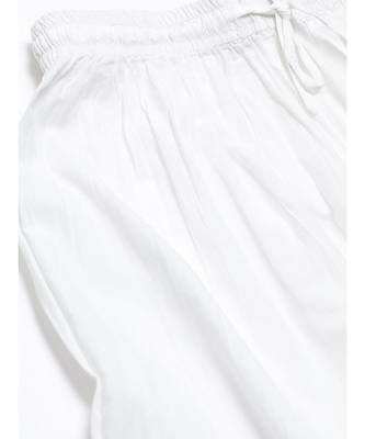 Hand Embroidered White Cotton Lucknowi Chikankari Women Sharara 5