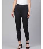 Ada Hand Embroidered Black Cotton Lucknowi Chikankari Trouser