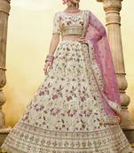 Off White Georgette Bridal Lehengas