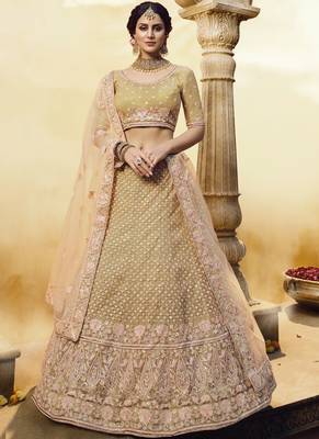 Pastel Net Bridal Lehengas 1