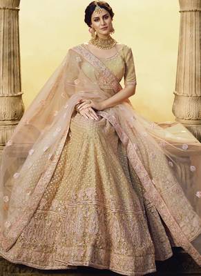Pastel Net Bridal Lehengas 2