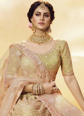 Pastel Net Bridal Lehengas 3