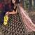 Dark Maroon Velvet Bridal Lehengas