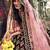 Dark Maroon Velvet Bridal Lehengas