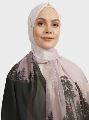 Women's Daily Wear Bsy Magic Fabric Printed Scarf Hijab Dupatta 1