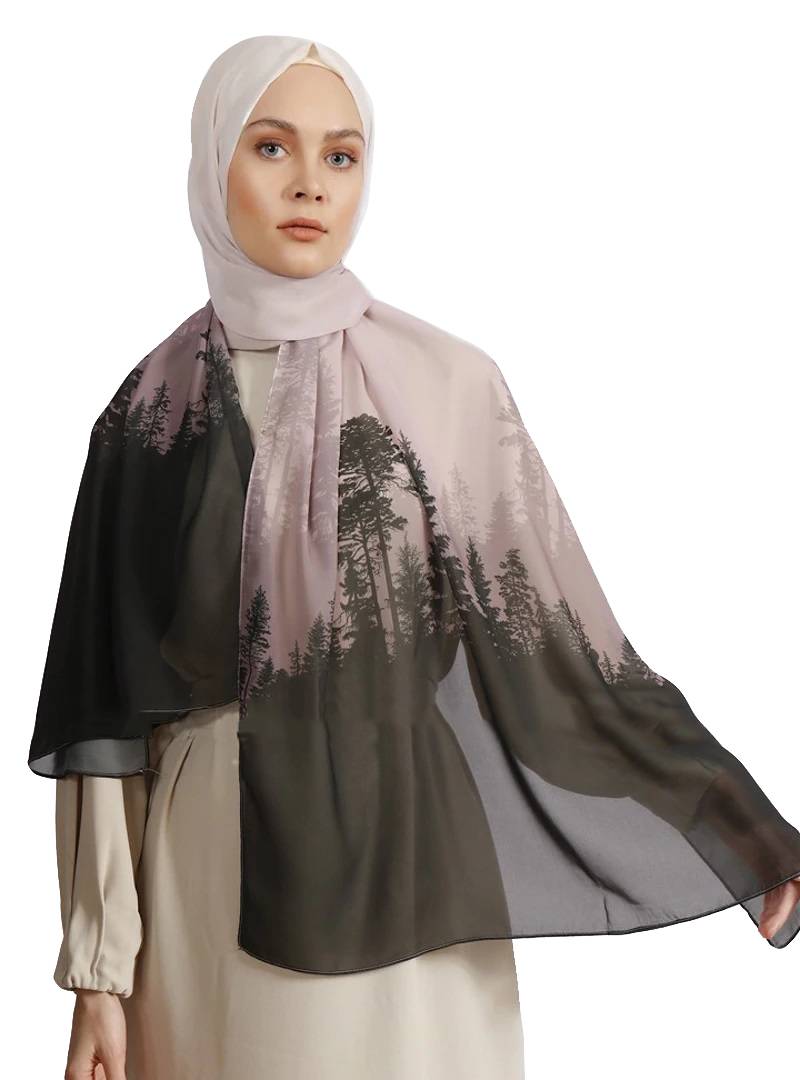 Women's Daily Wear Bsy Magic Fabric Printed Scarf Hijab Dupatta