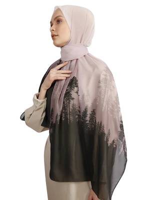 Women's Daily Wear Bsy Magic Fabric Printed Scarf Hijab Dupatta 3