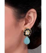 Blue Toned Kundan Earring