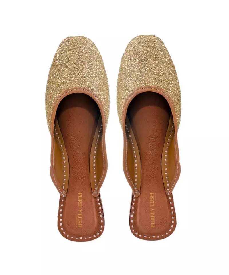 Glittery Half Jutti