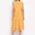 Yellow Crepe Printed Western dress