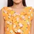 Yellow Crepe Printed Western dress