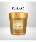 Aryanveda Unisex 24 Carat Gold Bleach Cream 250gm (Pack of 2)
