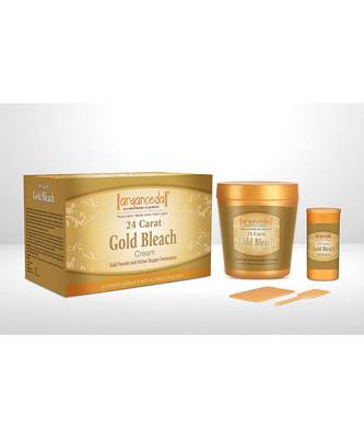 Aryanveda Unisex 24 Carat Gold Bleach Cream 250gm (Pack of 2) 2