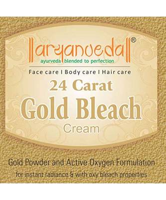 Aryanveda Unisex 24 Carat Gold Bleach Cream 250gm (Pack of 2) 3
