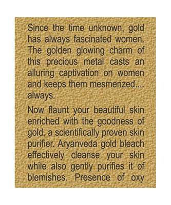 Aryanveda Unisex 24 Carat Gold Bleach Cream 250gm (Pack of 2) 4