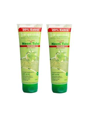 Aryanveda Tea Tree Face Wash Neem Tulsi 120ml (Pack of 2) 1