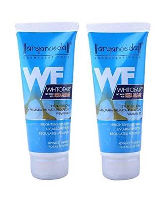 Aryanveda Unisex Brightens Up Skin UV Absorption Regulates Melanin WhitOFair Face Wash 60ml (Pack of 2) 1