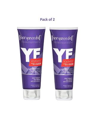 Aryanveda Unisex Youth Feel Gene Therapy DNA Repair Anti-Glycation Face Wash 60ml (Pack of 2) 2