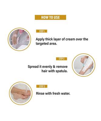 Aryanveda Gold Hair Removal Cream 40 Gm (Pack of 4) 6