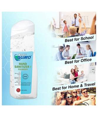 Aryanveda Bodyguard Hand Sanitizer 130 ML Per Bottle (Pack of 5) 5