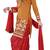 Dark Yellow embroidered Cotton unstitched salwar with dupatta