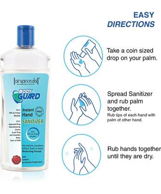 Aryanveda Herbals Bodyguard  Disinfectant Gel 500 ml Each (Pack of 2) 4