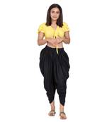 Black Color Solid Dhoti Patiala
