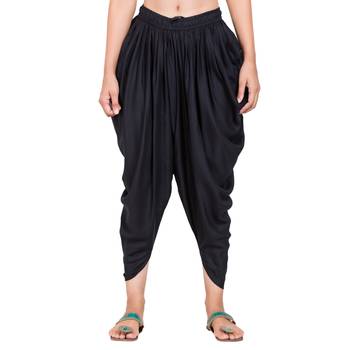 Black Color Solid Dhoti Patiala 2