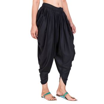 Black Color Solid Dhoti Patiala 3